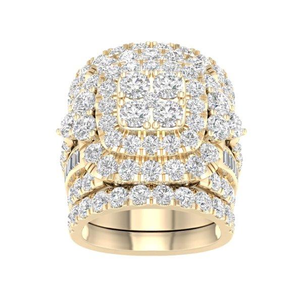 10K Yellow Gold 7.00 Cttw Diamond Ladies Ring