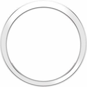 14K White Gold Round 2 Mm F+ Vs 1/2 Ctw Lab-Grown Diamond Channel-Set Band Size 10