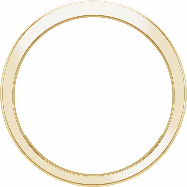 14K Yellow Gold Round 2 Mm Vs, F+ Polished 1/2 Ctw Lab-Grown Diamond Channel-Set Band
