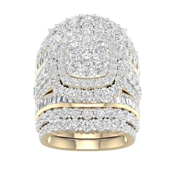 10K Yellow Gold 6.00 Cttw Diamond Ladies Ring