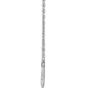 Sterling Silver 11.68 X 8.9 Mm 16-18 In Polished Celtic-Inspired Heart Necklace