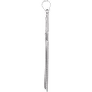 Sterling Silver 31.5 X 17 Mm Polished Cross Pendant