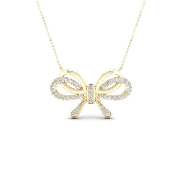 10K Yellow Gold 0.25 Cttw Diamond Ladies Charm