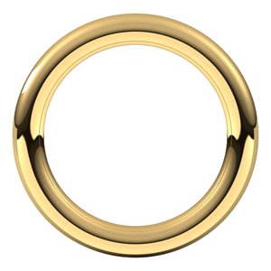 18K Yellow Or White Gold 3 Mm Full Round Comfort-Fit Band