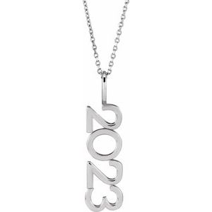 Sterling Silver 16-18 In Polished Vertical Necklace