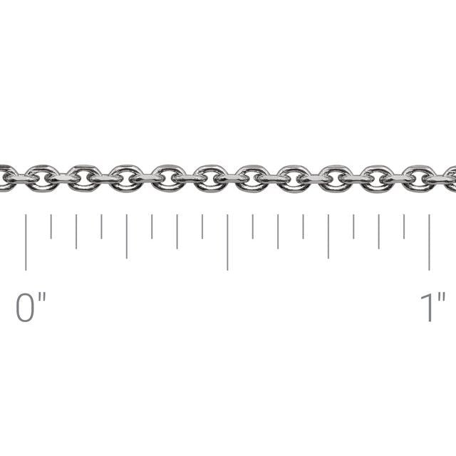 14K Yellow Or White Gold Or Sterling Silver 1.75 Mm Recycled Metal Diamond-Cut Cable Chain