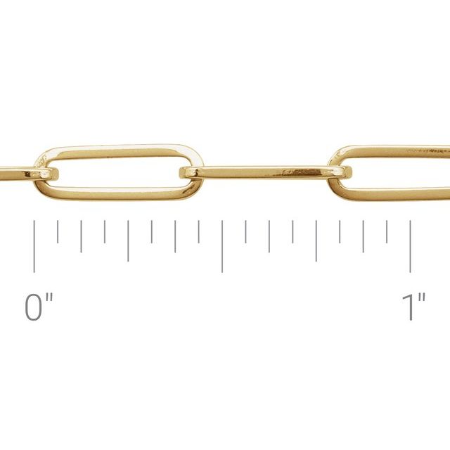 14K Or 18K Yellow Or White Or Rose Gold Or Sterling Silver 3.85 Mm Polished Paperclip-Style Chain