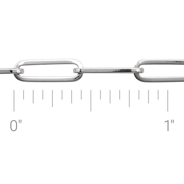 14K Or 18K Yellow Or White Or Rose Gold Or Sterling Silver 3.85 Mm Polished Paperclip-Style Chain