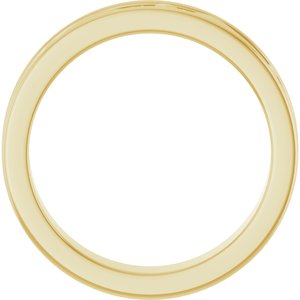 14K Yellow Gold Round .8 Mm G-H Si2-Si3 .06 Ctw Natural Diamond Floral Band Size 7