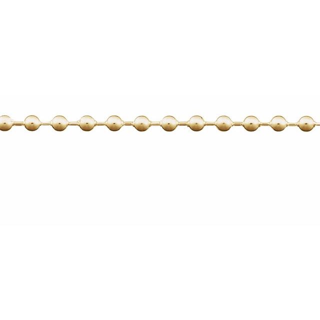 14K Yellow Gold Or Gold Filled 3 Mm Polished Hollow Bead Chain
