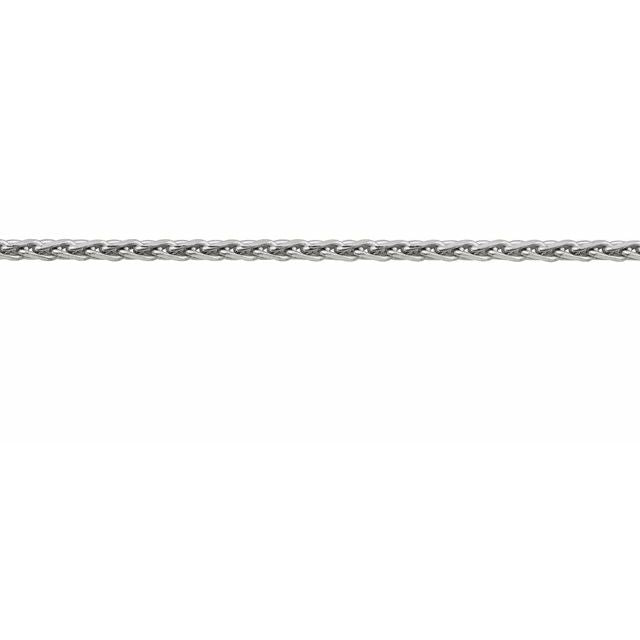14K Yellow Or White Or Rose Gold Sterling Silver Per Inch Diamond-Cut Wheat Chain
