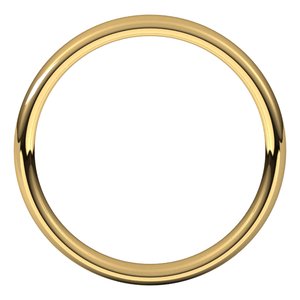 10K Yellow Gold 3.5 mm Comfort-Fit Standard Weight European-Style Band Size 11