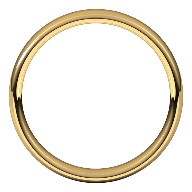 18K Yellow Or White Or Rose Gold Comfort-Fit Standard Weight European-Style Band