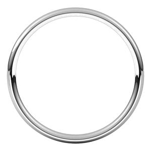14K Yellow Or White Or Rose Gold 2 mm Comfort-Fit Lightweight European-Style Band