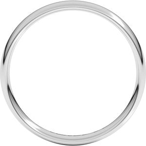 14K Yellow Or White Or Rose Gold Or Platinum 4 mm Comfort-Fit Lightweight European-Style Band