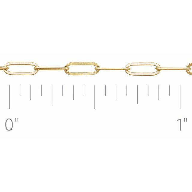 14K Yellow Or White Or Rose Gold Or Gold Filled Or Sterling Silver 2.1 Mm Polished Recycled Metal Paperclip-Style Chain
