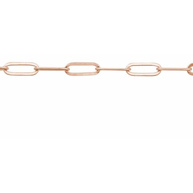 14K Yellow Or White Or Rose Gold Or Gold Filled Or Sterling Silver 2.1 Mm Polished Recycled Metal Paperclip-Style Chain