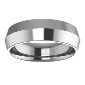 Cobalt 6 mm Knife-Edge Comfort Fit Band Size 10