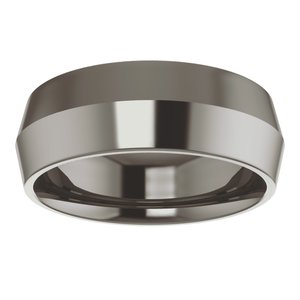 Titanium 7 Mm Comfort-Fit Knife-Edge Comfort Fit Band Size 8.5