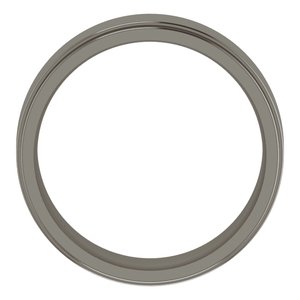 Titanium 6 Mm Comfort-Fit Flat Comfort-Fit Edge Band Size 12.5