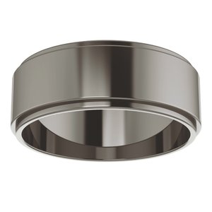 Titanium Or Zirconium 7 mm Flat Edge Band