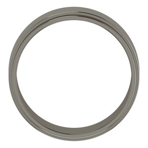 Titanium Or Zirconium 7 mm Flat Edge Band