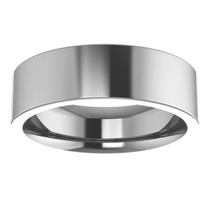 Cobalt 6 mm Flat Comfort-Fit Band