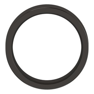 Zirconium 6 mm Flat Comfort-Fit Band