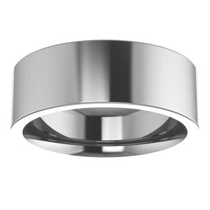 Cobalt 7 mm Flat Comfort-Fit Band