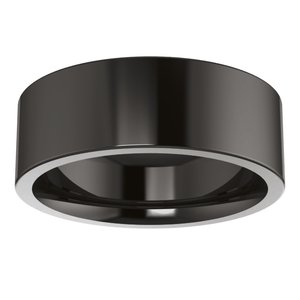Zirconium 7 mm Flat Comfort-Fit Band