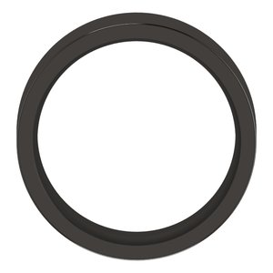 Zirconium 7 mm Flat Comfort-Fit Band