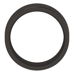 Zirconium 8 mm Flat Comfort-Fit Band