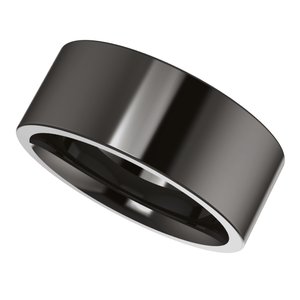Zirconium Comfort-Fit Flat Band