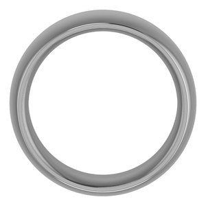 Cobalt Or Titanium Or Zirconium 8 mm Half Round Comfort-Fit Band