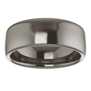 Titanium 7 Mm Comfort-Fit Comfort-Fit European-Style Band Size 12.5