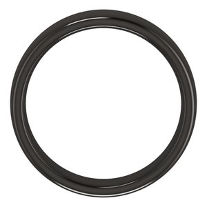 Zirconium 6 Mm Comfort-Fit Standard Weight Comfort-Fit Standard Weight European-Style Band Size 8.5