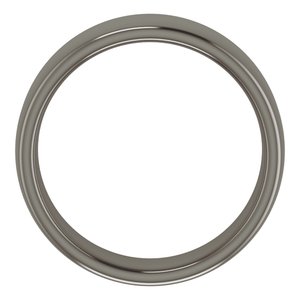 Titanium 7 Mm Comfort-Fit Comfort-Fit European-Style Band Size 12.5