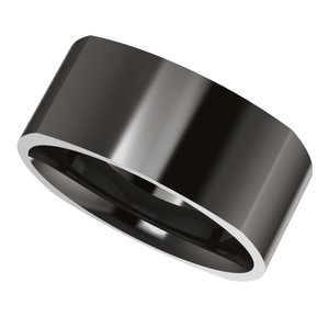 Zirconium Comfort-Fit Square Band