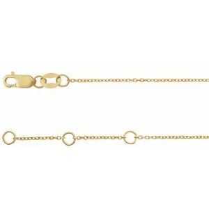 14K Yellow Gold Straight Baguette 8.77 X 3.71 Mm Si2-Si3, G-H Polished 2.25 X 1.25 Mm .04 Ctw Natural Diamond Two-Stone 7" Link Bracelet