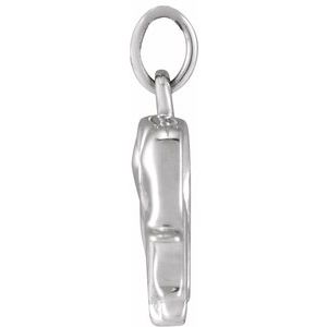 Sterling Silver Elephant 13.02 X 10.83 Mm Polished Elephant Pendant