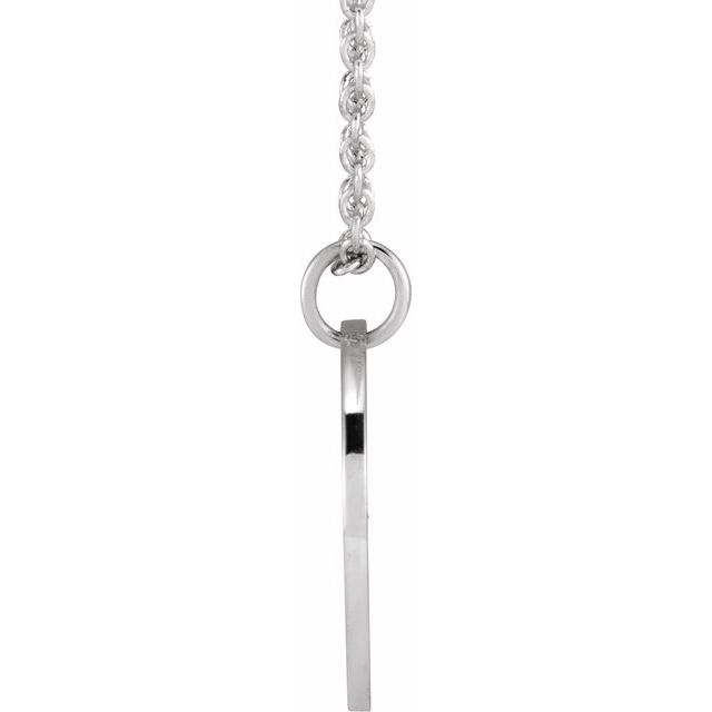 Sterling Silver Polished Birth Flower 16-18" Necklace