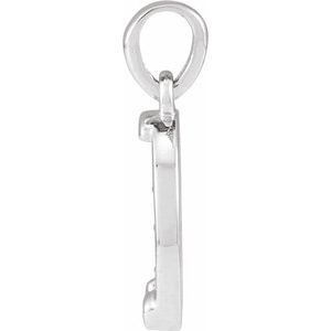 Sterling Silver 16.2 X 8.72 Mm Polished Horseshoe Pendant