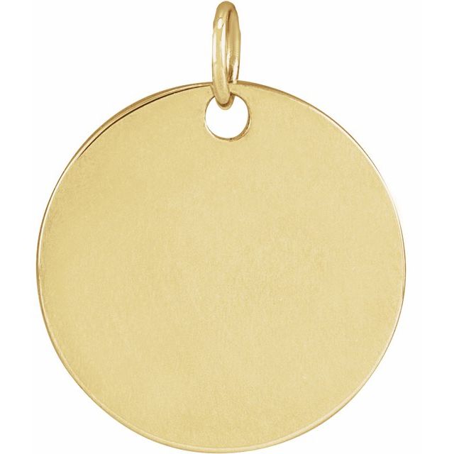 14K Yellow Gold Or Sterling Silver Polished Birth Flower Pendant