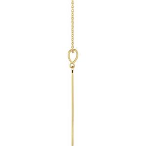 14K Yellow Gold 40.9 X 8 Mm 16-18 In Polished Triple Protection Necklace