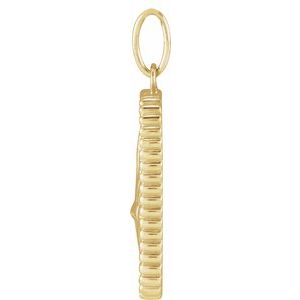 14K Yellow Gold Snake 20.2 X 9.42 Mm Polished Snake Pendant