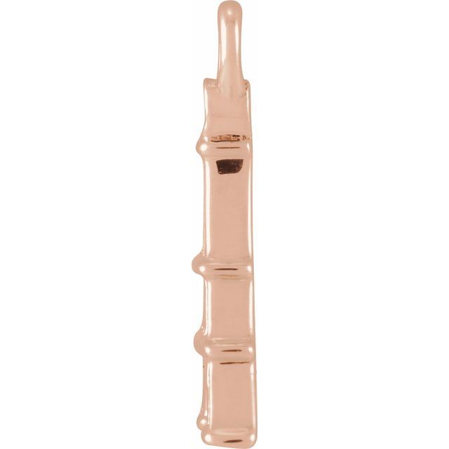 14K Yellow Or White Or Rose Gold Round1.1Mm Si1-Si2, G-H 8.78 X 3.5 Mm Polished Petite Pave .006 Ct Natural Diamond Eiffel Tower Dangle