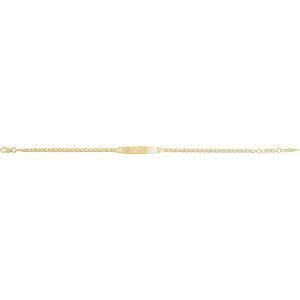 14K Yellow Gold 27 X 5.3 Mm 6-7 In Polished Men's Anchor Adjustable Identification Bracelet
