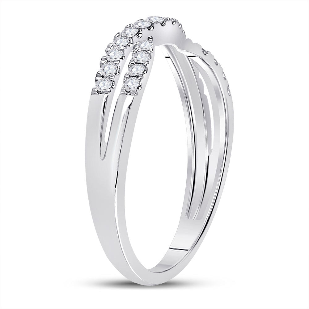 14K Yellow Or White Gold Womens Round Diamond Ring Contour Enhancer Wedding Band 1/4 Cttw, Womens Size: 5-10