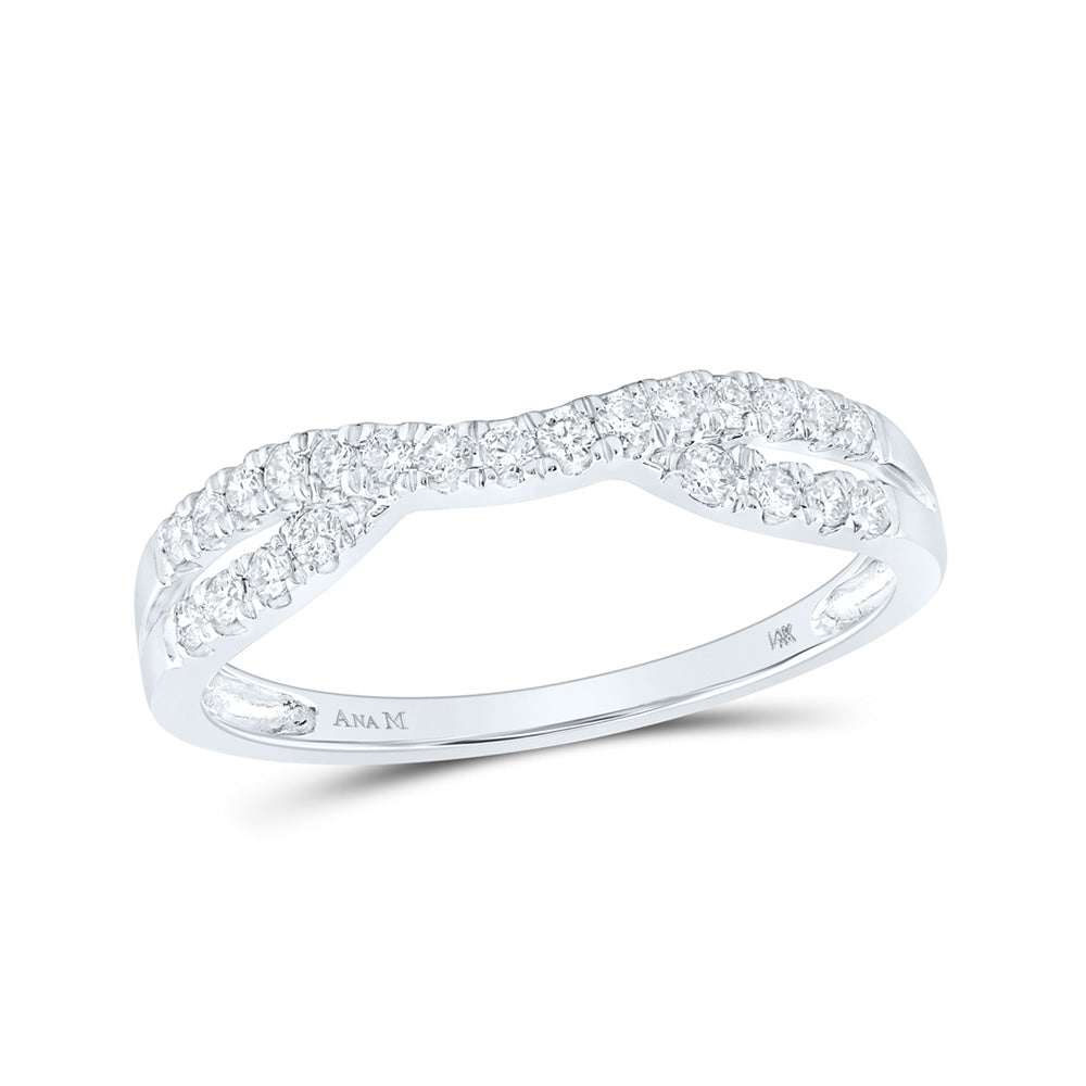 14K Yellow Or White Gold Womens Round Diamond Ring Contour Enhancer Wedding Band 1/4 Cttw, Womens Size: 5-10