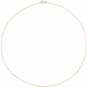 14K Yellow Gold Brilliant Figaro Chain, Length: 7 In, Width: 1.25 Mm